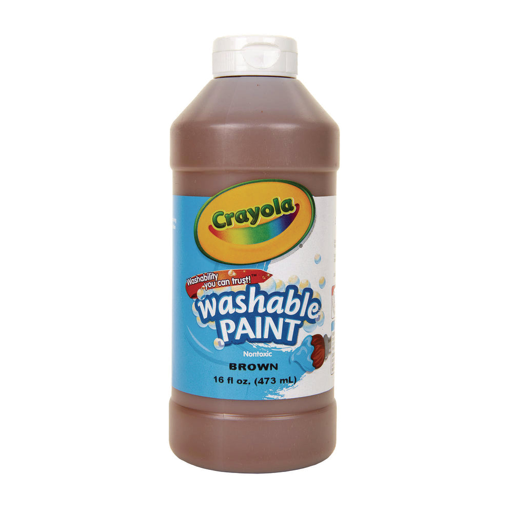 CRAYOLA LLC BIN201607 Washable Paint Brown 16 Oz. Image 1