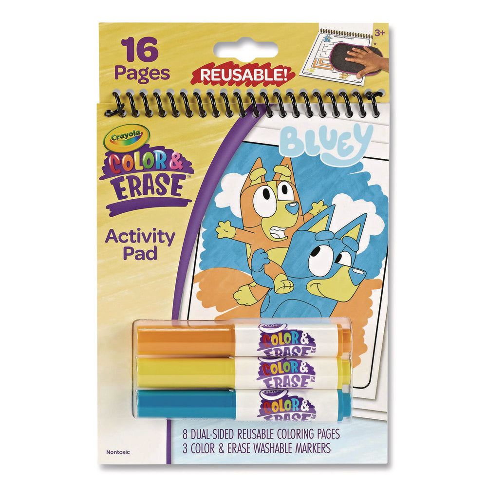 Crayola LLC BIN811531 Bluey Color & Erase Activity Pad - Reusable, Washable Markers Image 1