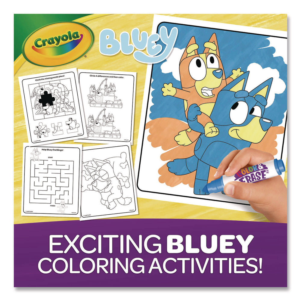 Crayola LLC BIN811531 Bluey Color & Erase Activity Pad - Reusable, Washable Markers