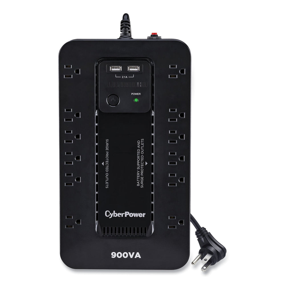 CYBERPOWER SYSTEMS USA INC. ST900U 900VA/500W 120V 15A 12 OUTLETS 2XUSB CHARGE Image 1