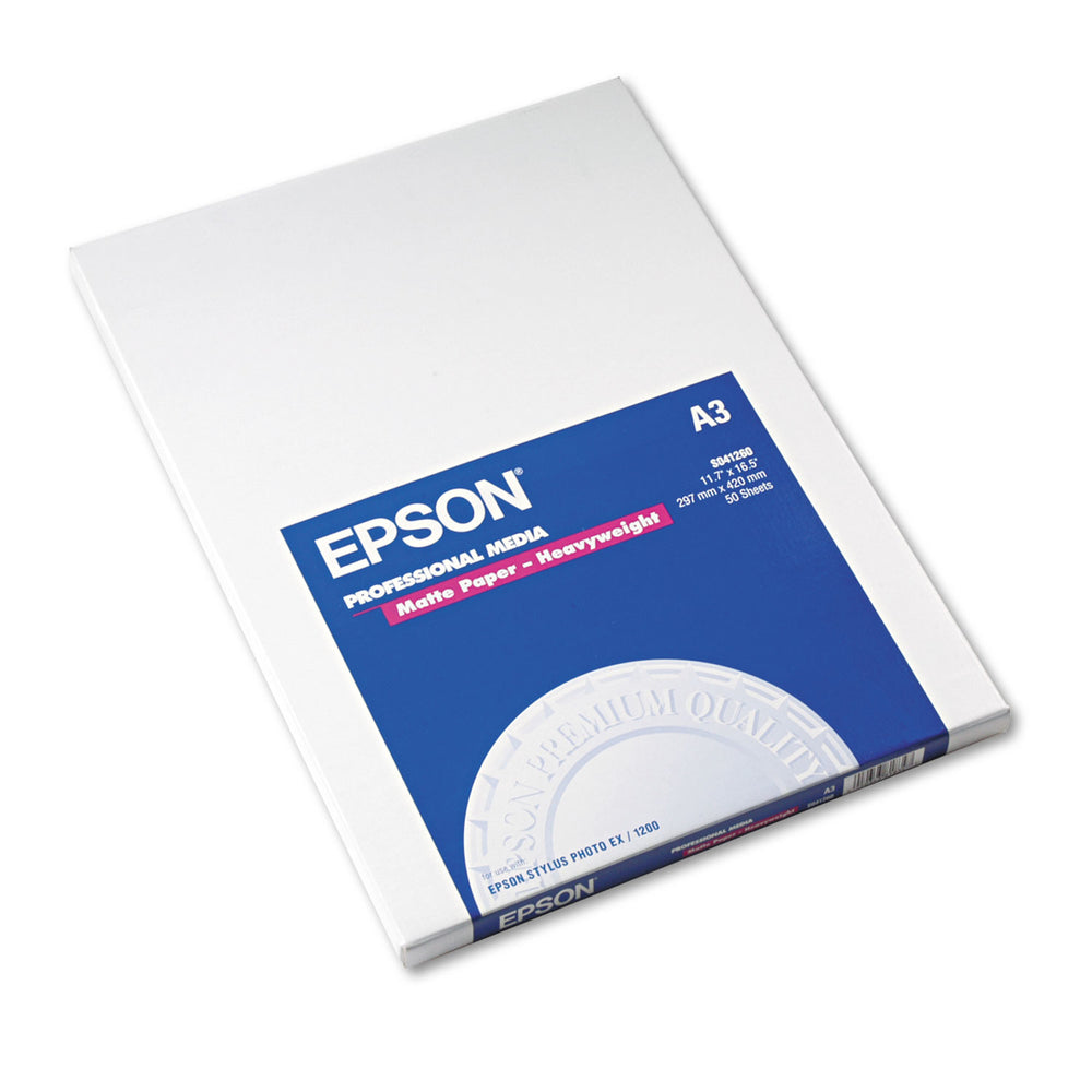 EPSON PRINT S041260 Matte Paper Heavyweight-Atte White A3 11.7 In X 16.5 In 1 Image 1