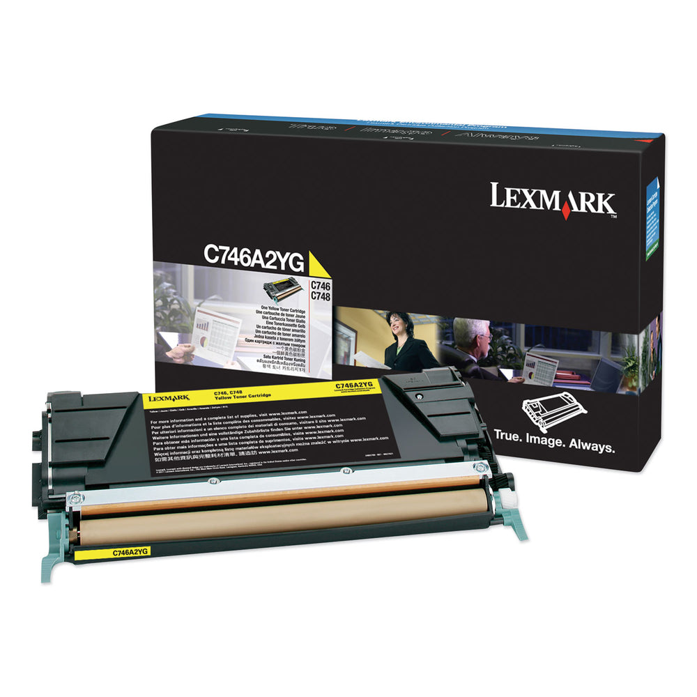 Lexmark C746A2YG Yellow Toner Cartridge Image 1