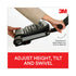3m Akt90le Keyboard Tray with Gel Wrist Rest - 23In Track - Ergonomic Adjustment