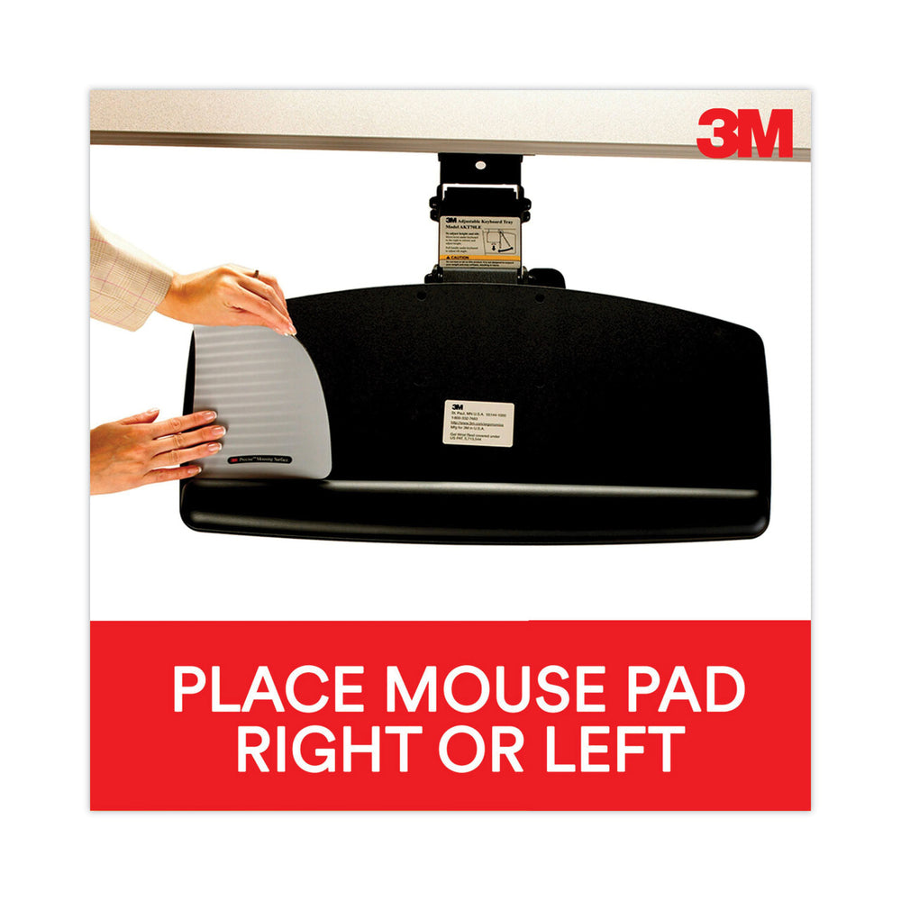 3m Akt90le Keyboard Tray with Gel Wrist Rest - 23In Track - Ergonomic Adjustment