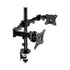 Dual Monitor Mount, for 27" Monitors, 360° Rotation, +45°/-45° - Brand Model M - Desk Mount Stand Image 1