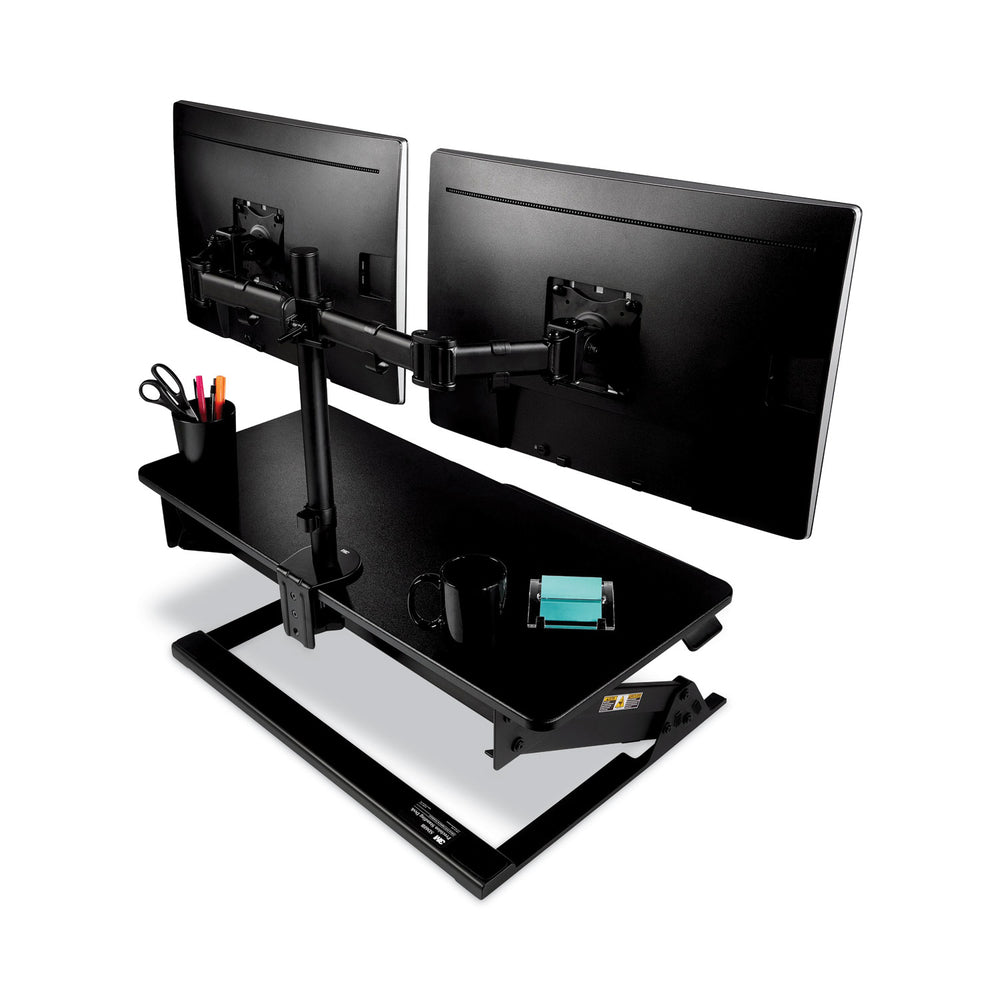 Dual Monitor Mount, for 27" Monitors, 360° Rotation, +45°/-45° - Brand Model M - Desk Mount Stand