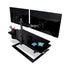 Dual Monitor Mount, for 27" Monitors, 360° Rotation, +45°/-45° - Brand Model M - Desk Mount Stand