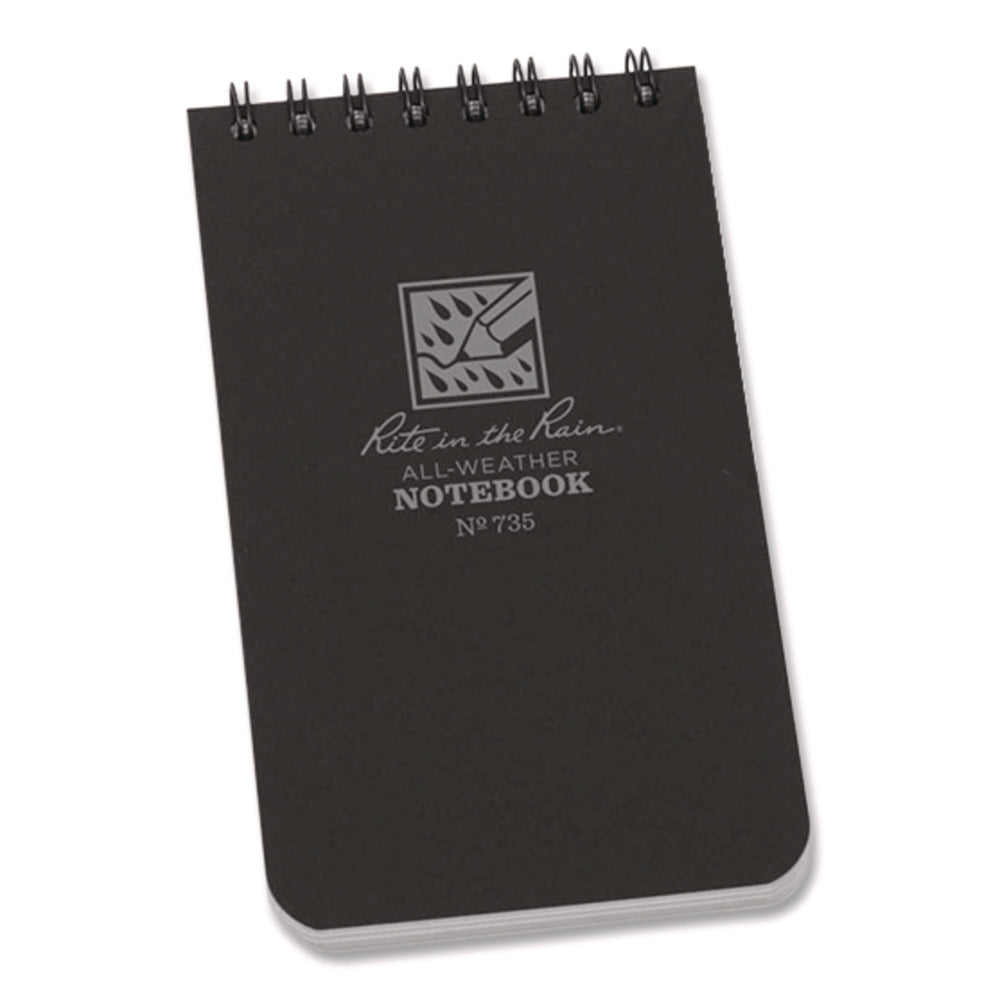 Rite in the Rain 735 Riterain 3x5 Bk Notebook - Waterproof Outdoor Notepad Image 1