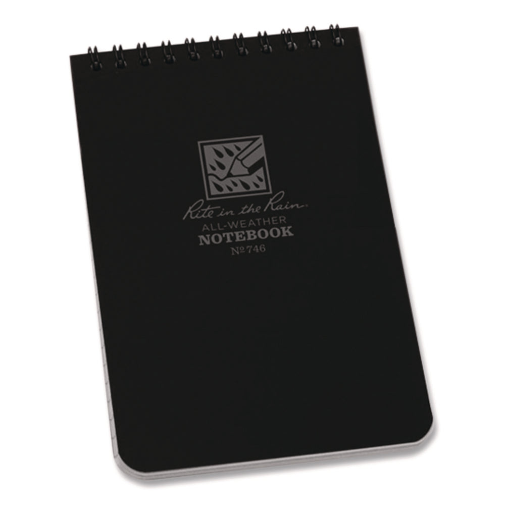 Rite in the Rain 746 Riterain 4x6 Bk Notebook - Waterproof & Weatherproof Image 1