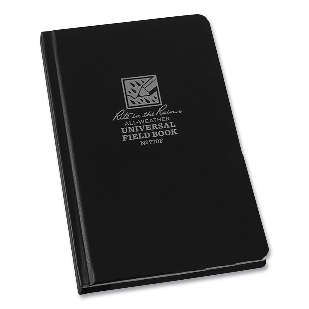 Rite in the Rain 770F Fabrikoid Hard Cover Notebook - Black 4.75'' x 7.5'' Image 1