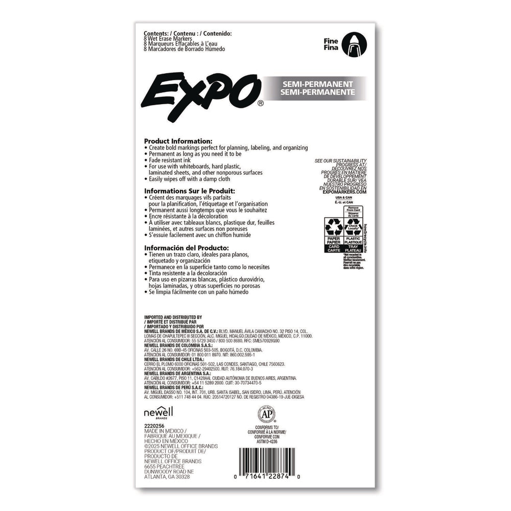 Newell SAN2211317 Wet Erase Markers Fine Vis-A-Vis