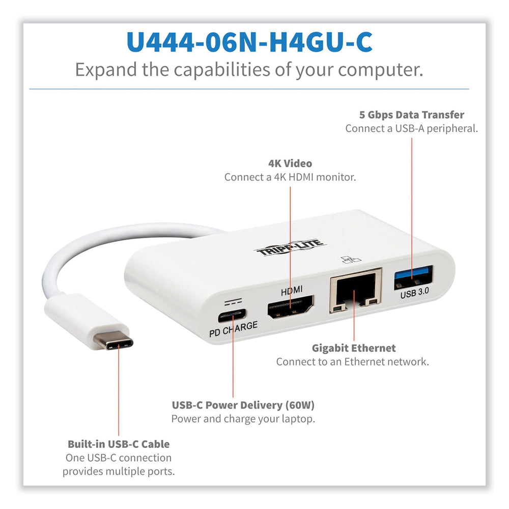 Tripp-Lite U444-06N-H4GU-C Accessory USB3.1 Gen1 USB-C to HDMI 4K Adapter 60Hz