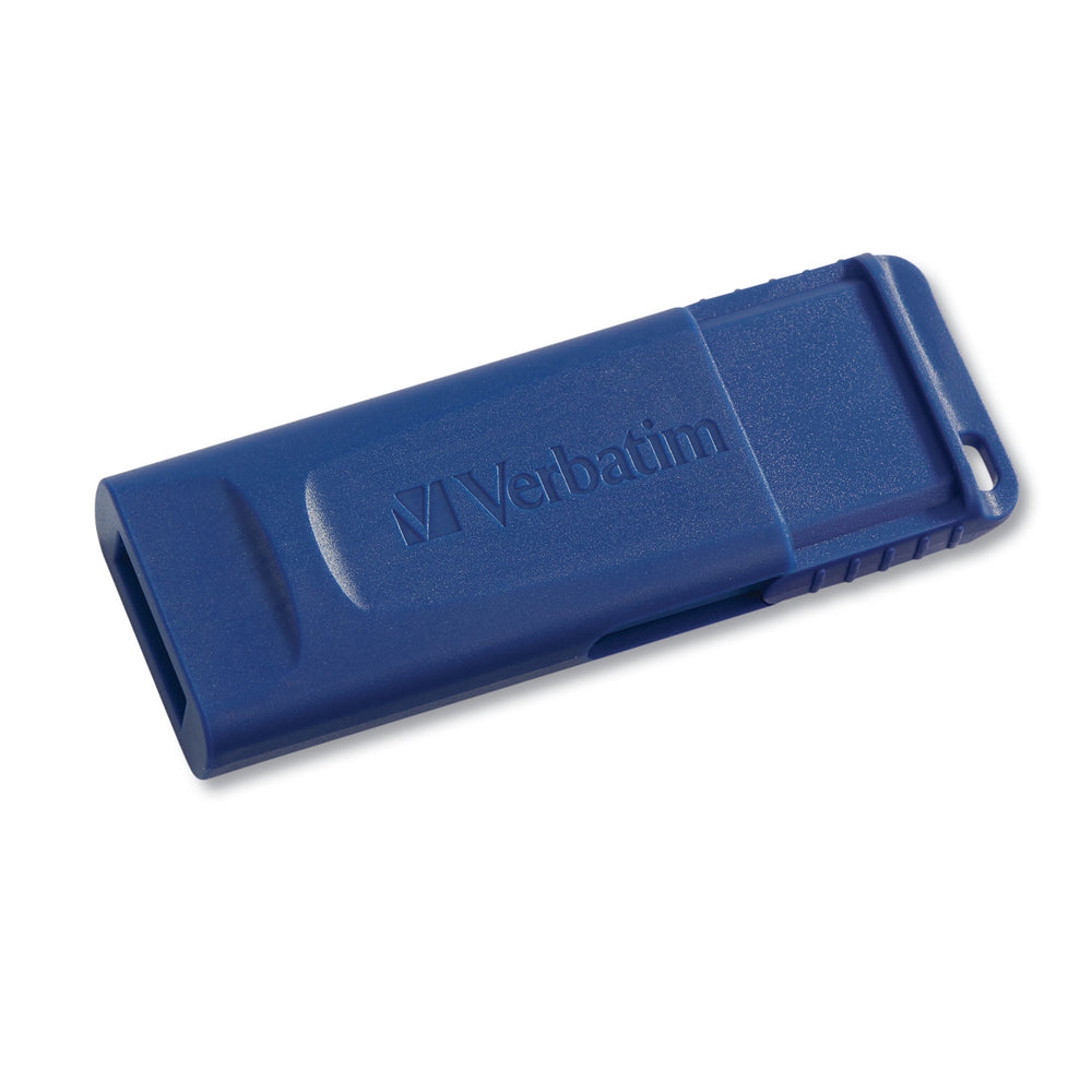 Verbatim Corporation 97087 4Gb Flash Drive Usb 2.0 Retractable Blue