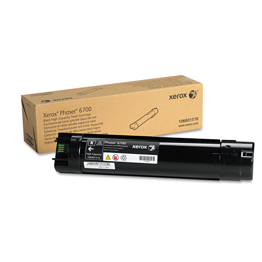 Xerox 106R01510 Phaser 6700 Toner Cartridge - Black, High Capacity (18,000 pages) Image 1