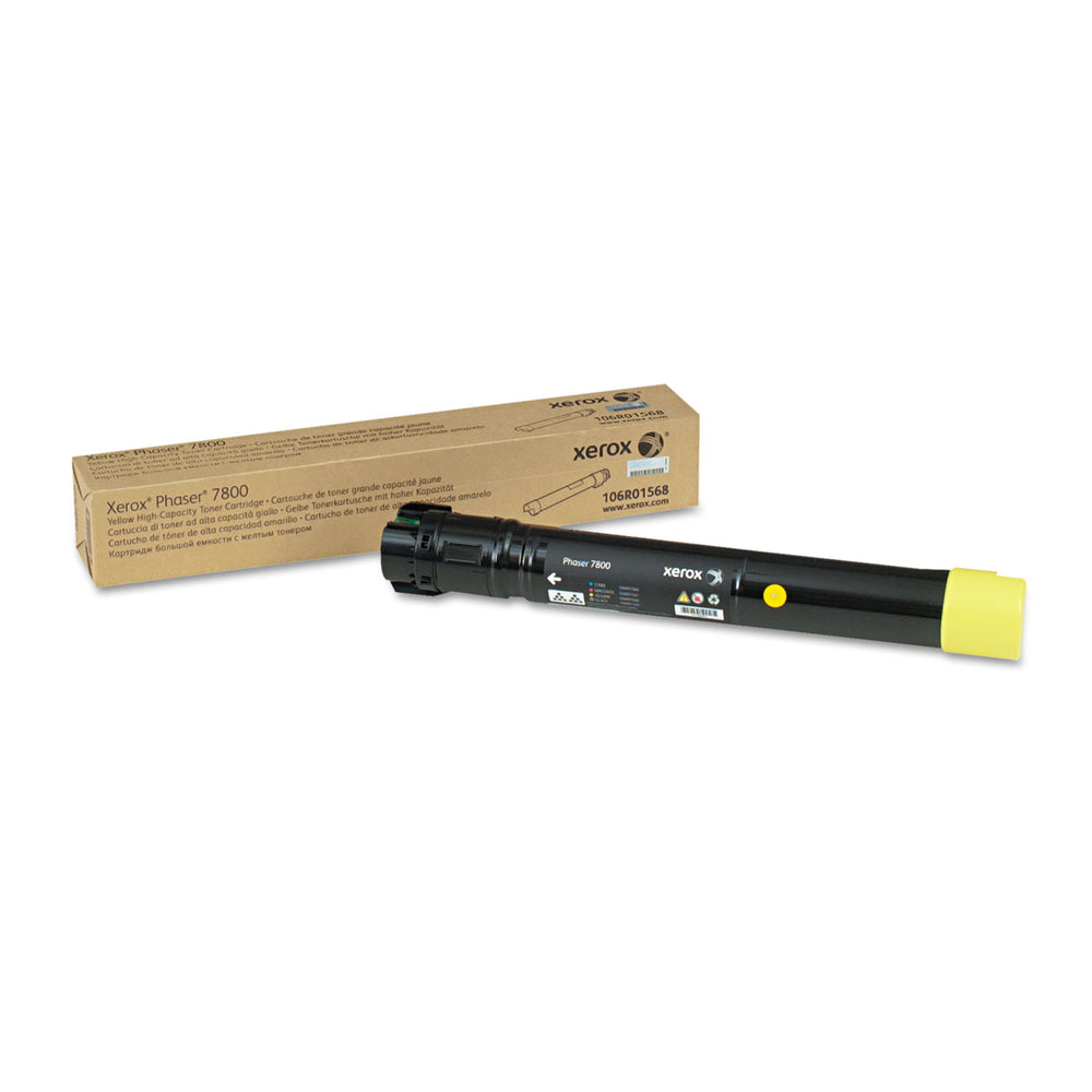 Xerox 106R01568 Phaser 7800 Yellow Toner Cartridge Image 1