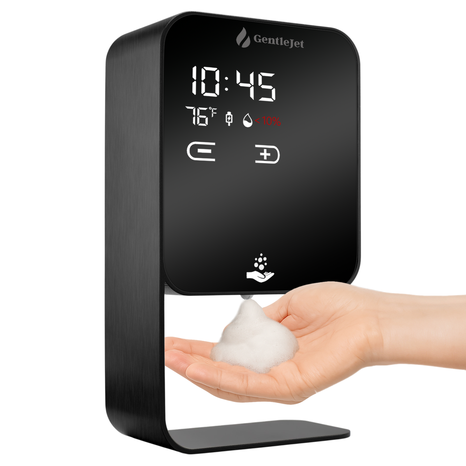 LuxeJet black soap foam dispenser