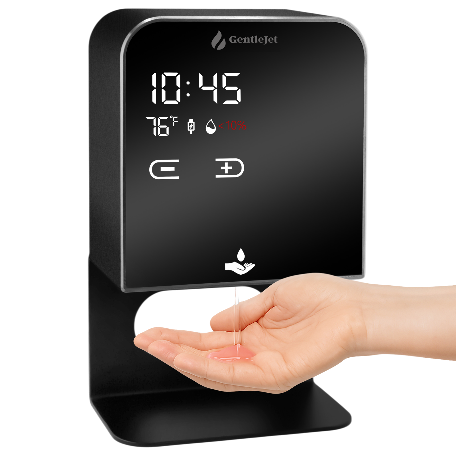 noblejet black liquid soap dispenser