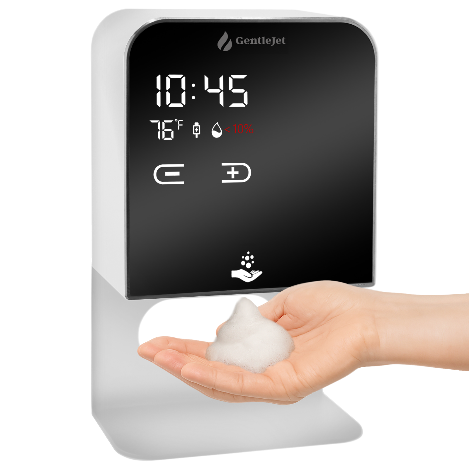 noblejet white foam soap dispenser