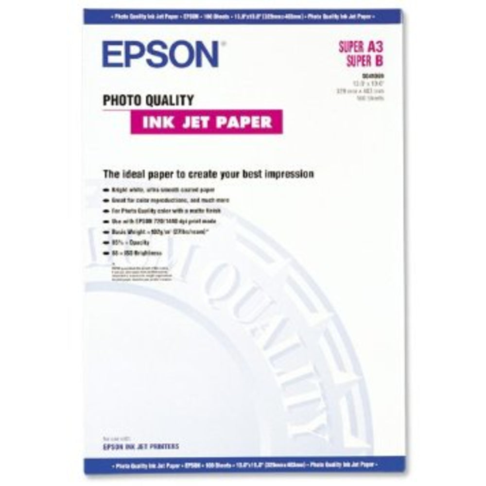Epson 13X19 Matte Presentation Paper, 4.9 Mil, Bright White Image 1