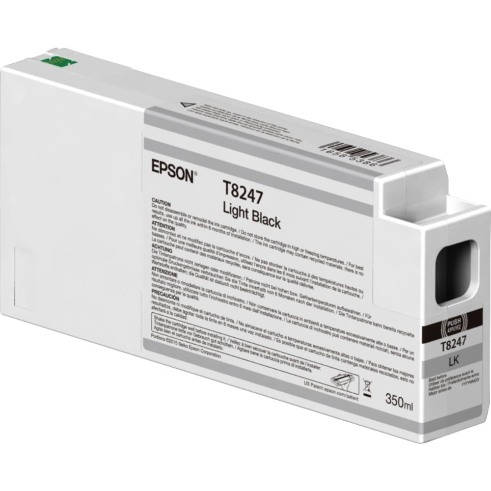 EPSON PRINT T824700 Ultrachrome Hd Light Black Ink Cartridge 350Ml Image 1