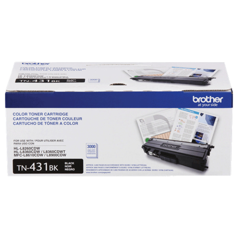 BROTHER INTERNATIONAL CORPORAT TN431BK STANDARD YIELD BLACK TONER