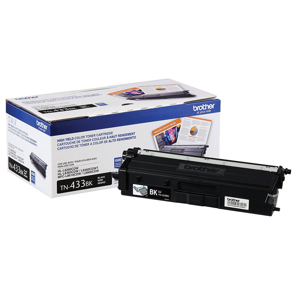 BROTHER INTERNATIONAL CORPORAT TN433BK HIGH YIELDBLACK TONER Image 1