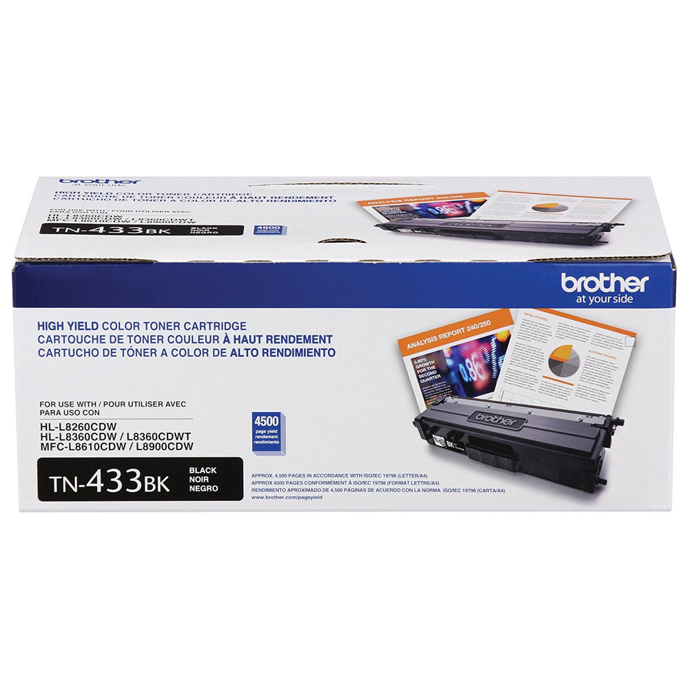 BROTHER INTERNATIONAL CORPORAT TN433BK HIGH YIELDBLACK TONER