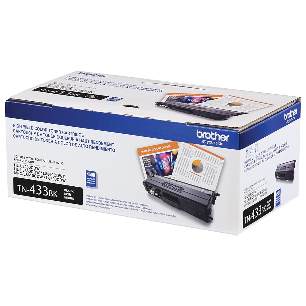 BROTHER INTERNATIONAL CORPORAT TN433BK HIGH YIELDBLACK TONER