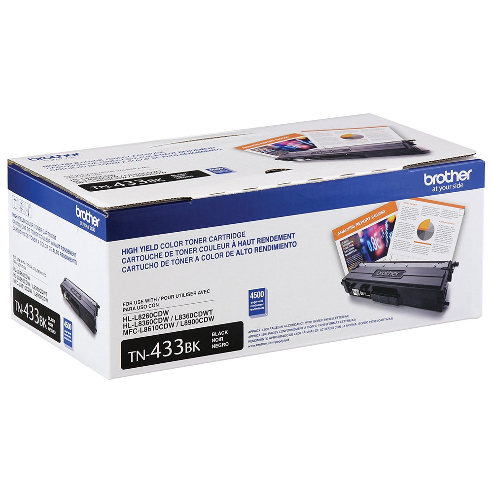 BROTHER INTERNATIONAL CORPORAT TN433BK HIGH YIELDBLACK TONER
