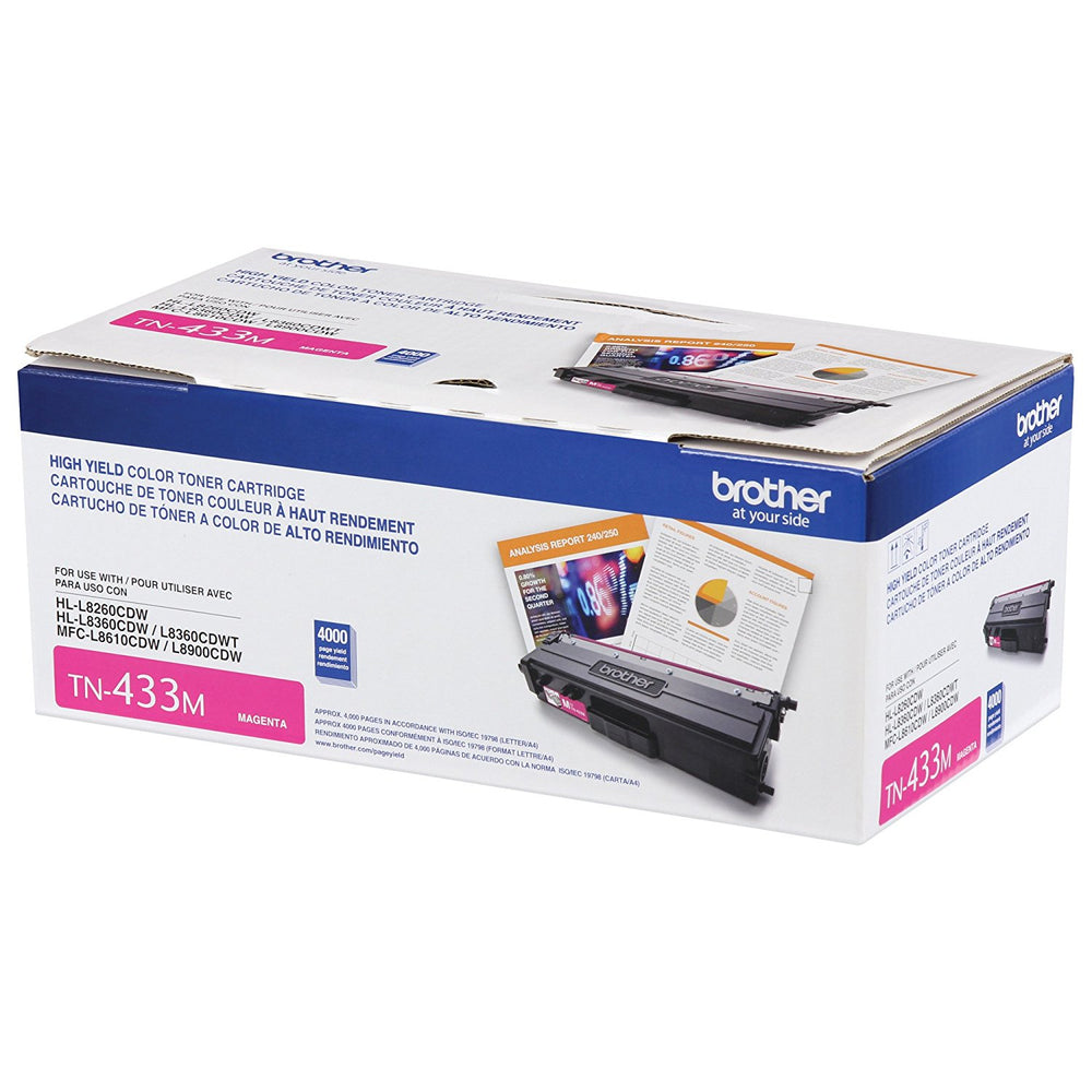 BROTHER INTERNATIONAL CORPORAT TN433M HIGH YIELD MAGENTA TONER
