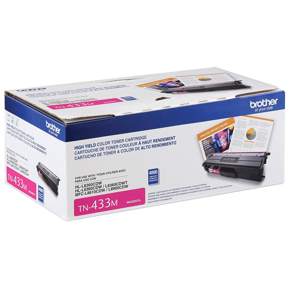 BROTHER INTERNATIONAL CORPORAT TN433M HIGH YIELD MAGENTA TONER