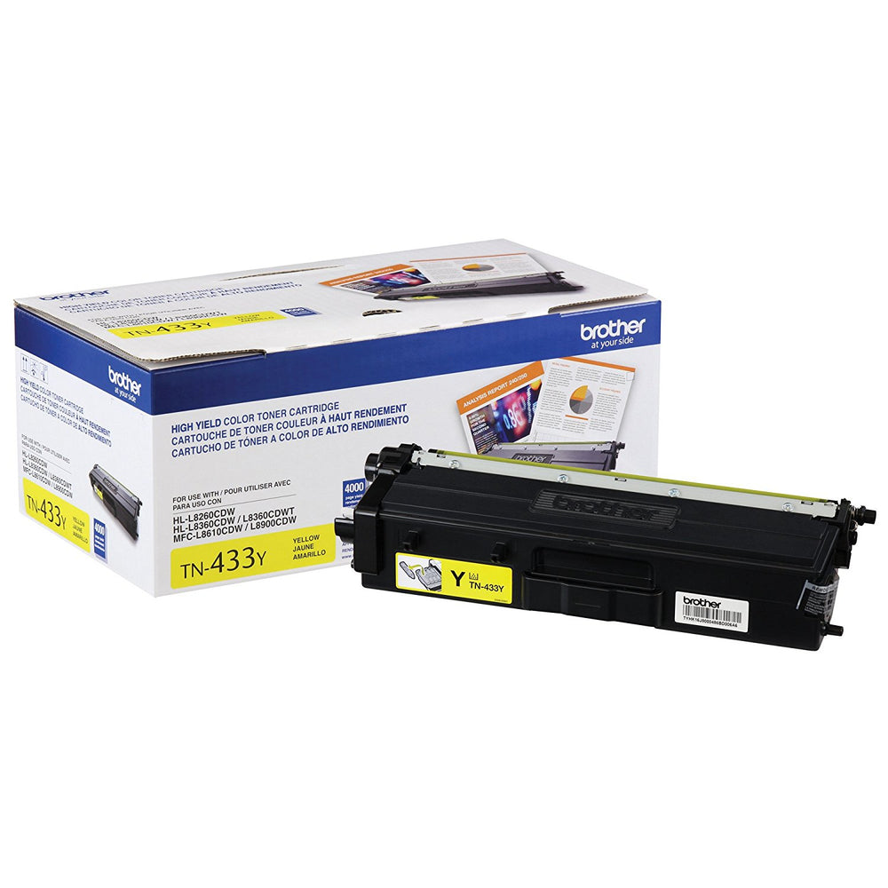 BROTHER INTERNATIONAL CORPORAT TN433Y HIGH YIELD YELLOW TONER Image 1