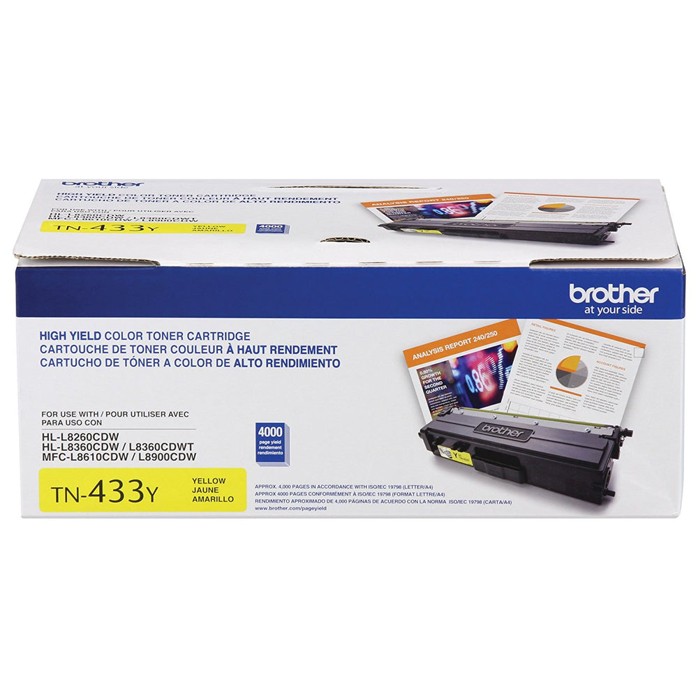 BROTHER INTERNATIONAL CORPORAT TN433Y HIGH YIELD YELLOW TONER