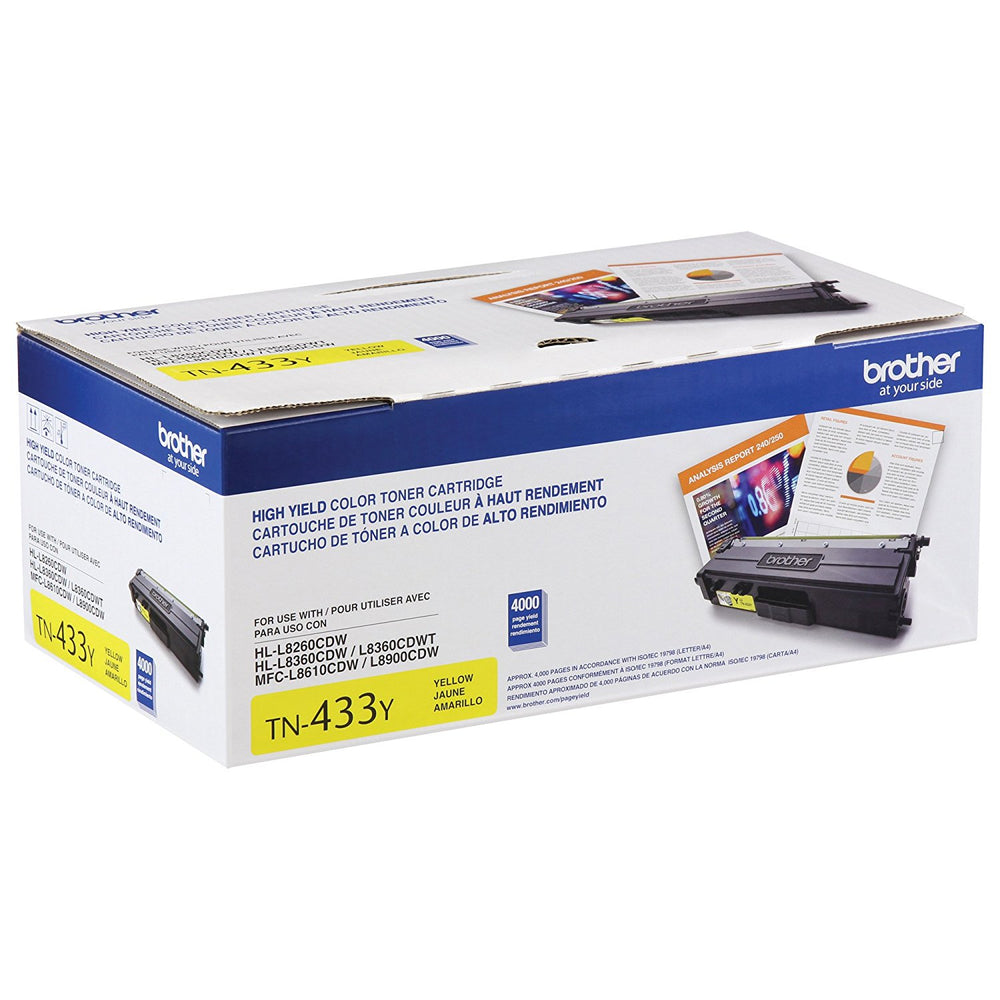 BROTHER INTERNATIONAL CORPORAT TN433Y HIGH YIELD YELLOW TONER