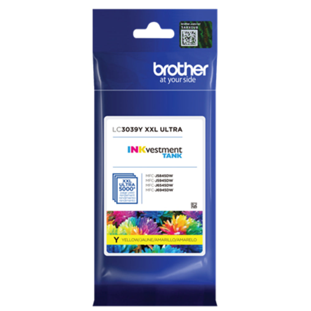 BROTHER INTERNATIONAL CORPORAT LC3039Y ULTRA HIGH YIELD YELLOW INK