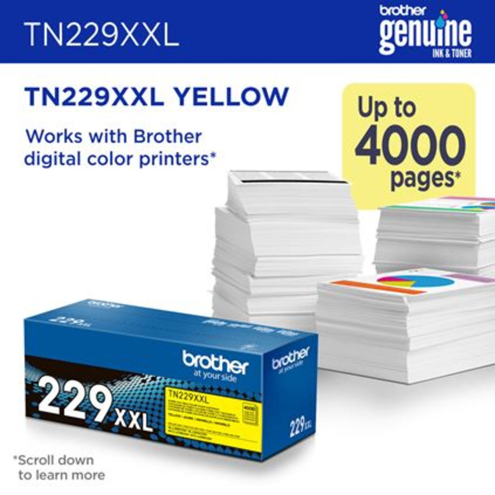 Brother TN-229XXLY Yellow Toner Cartridge - Super High Yield
