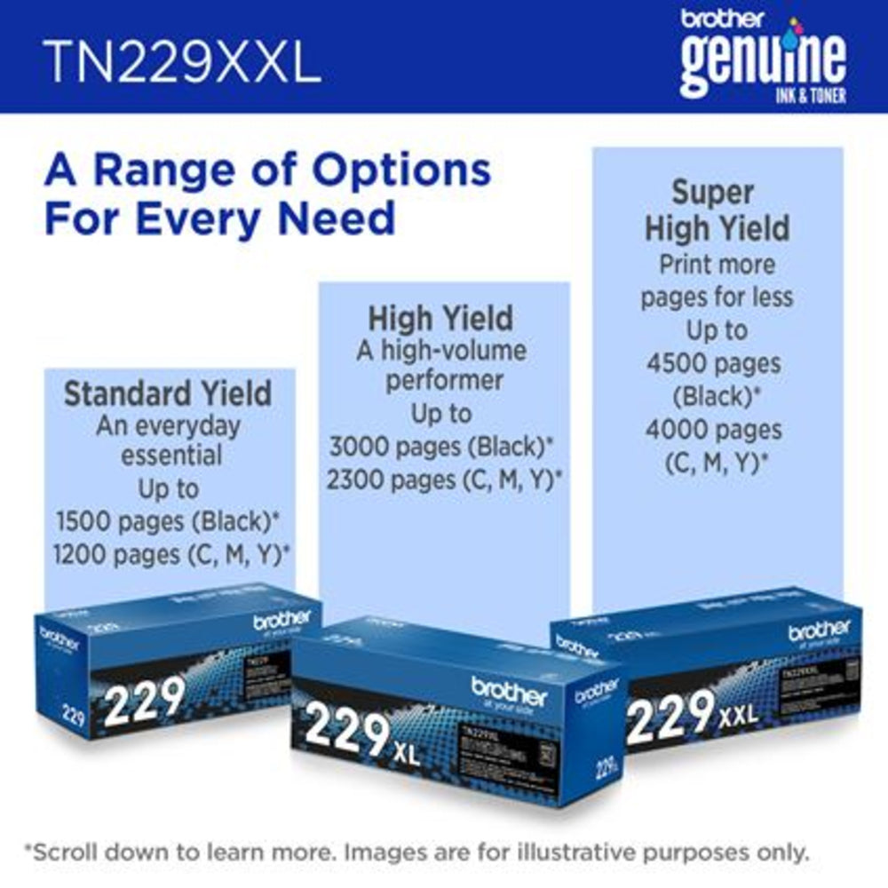 Brother TN-229XXLY Yellow Toner Cartridge - Super High Yield