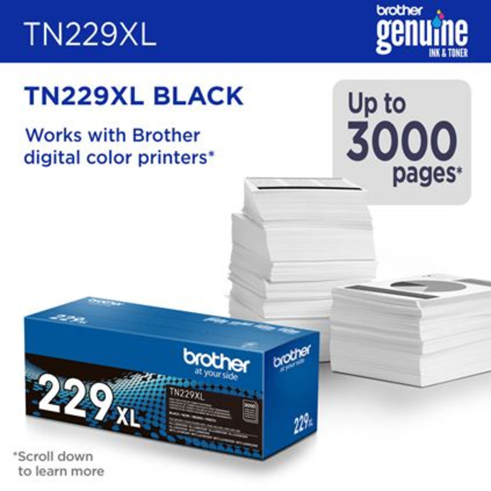 Brother TN-229XLBK High Yield Black Toner Cartridge