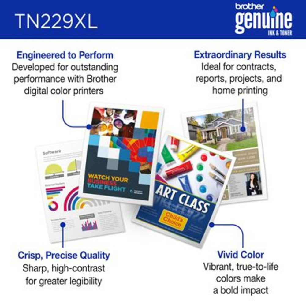 Brother TN-229XLY High Yield Cyan Toner Cartridge