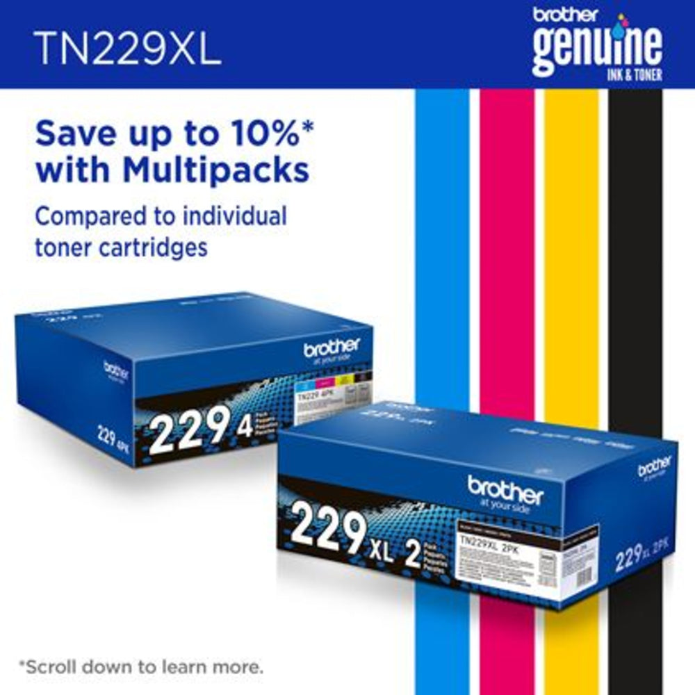 Brother TN-229XLY High Yield Cyan Toner Cartridge