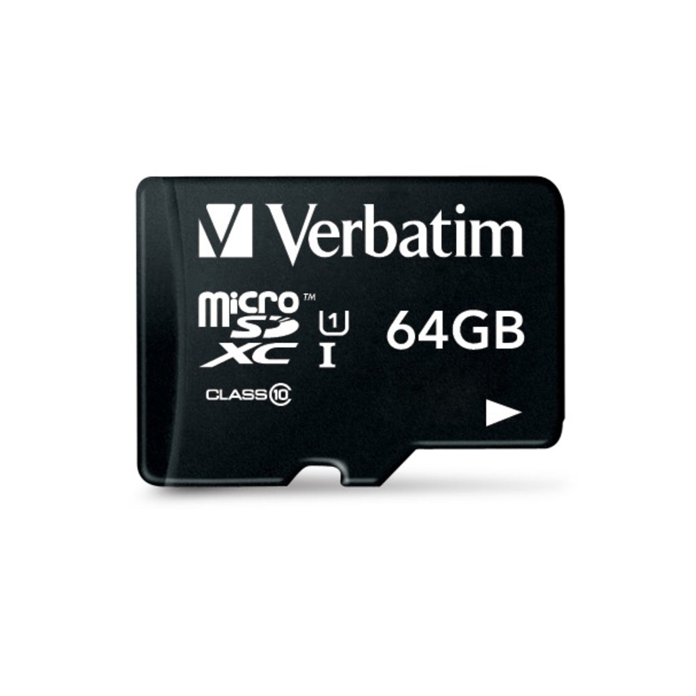 Verbatim 64GB MicroSDXC Memory Card UHS-I V10 U1 Class 10