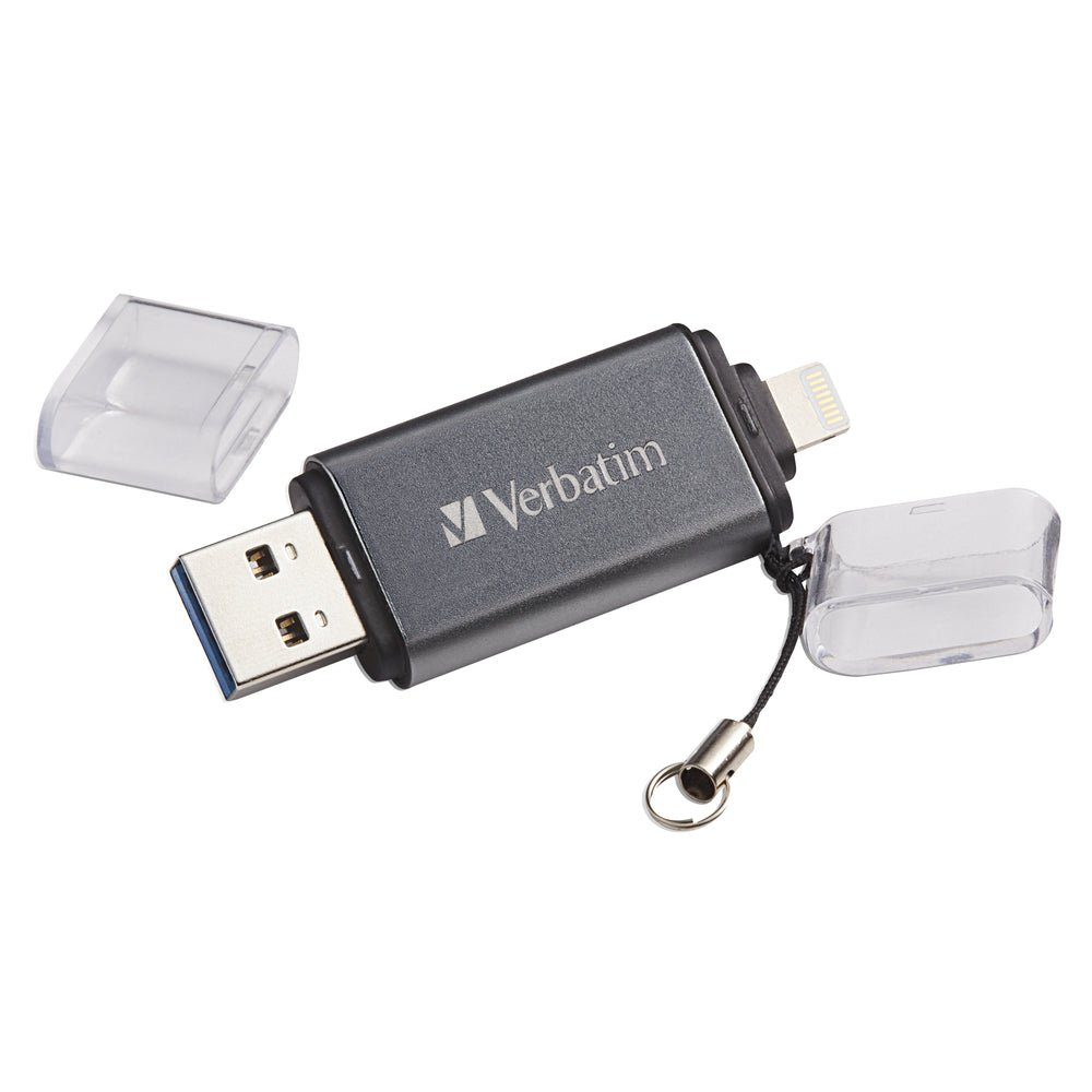 Verbatim 49301 64GB iStorengo Dual Flash Drive USB 3.0 Apple Lghtng Image 1