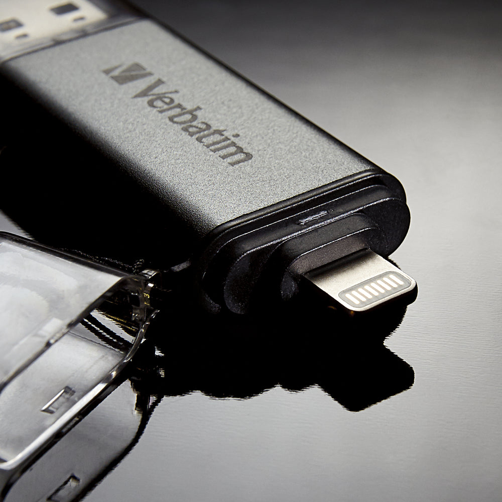 Verbatim 49301 64GB iStorengo Dual Flash Drive USB 3.0 Apple Lghtng