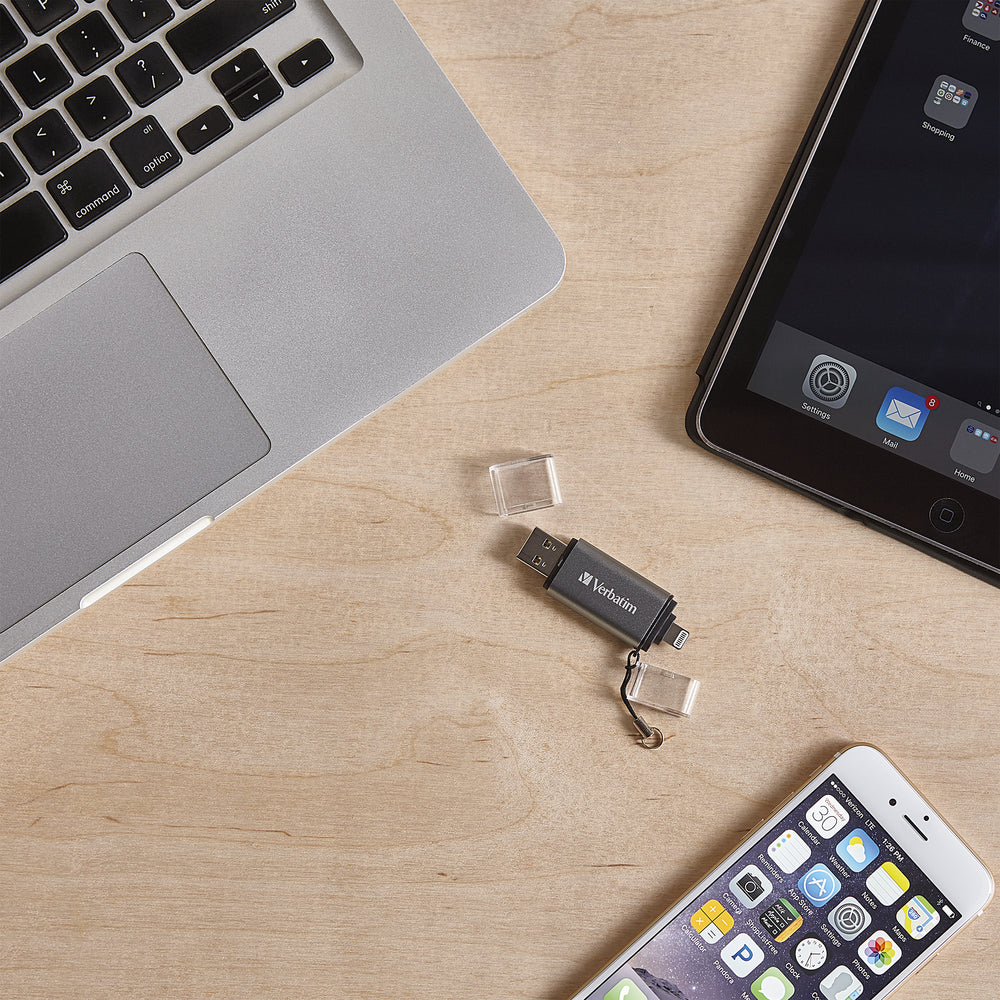 Verbatim 49301 64GB iStorengo Dual Flash Drive USB 3.0 Apple Lghtng