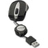 Verbatim 97256 Optical Mini Travel Mouse - Black Retractable Cord