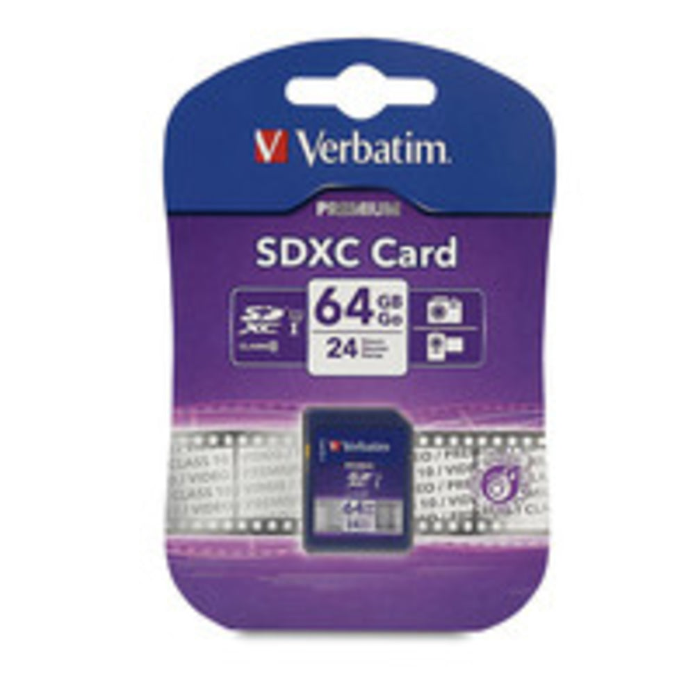 Verbatim 97466 Pro Sdxc Memory Card 64Gb 233X Uhs-1 Class 10 Taa