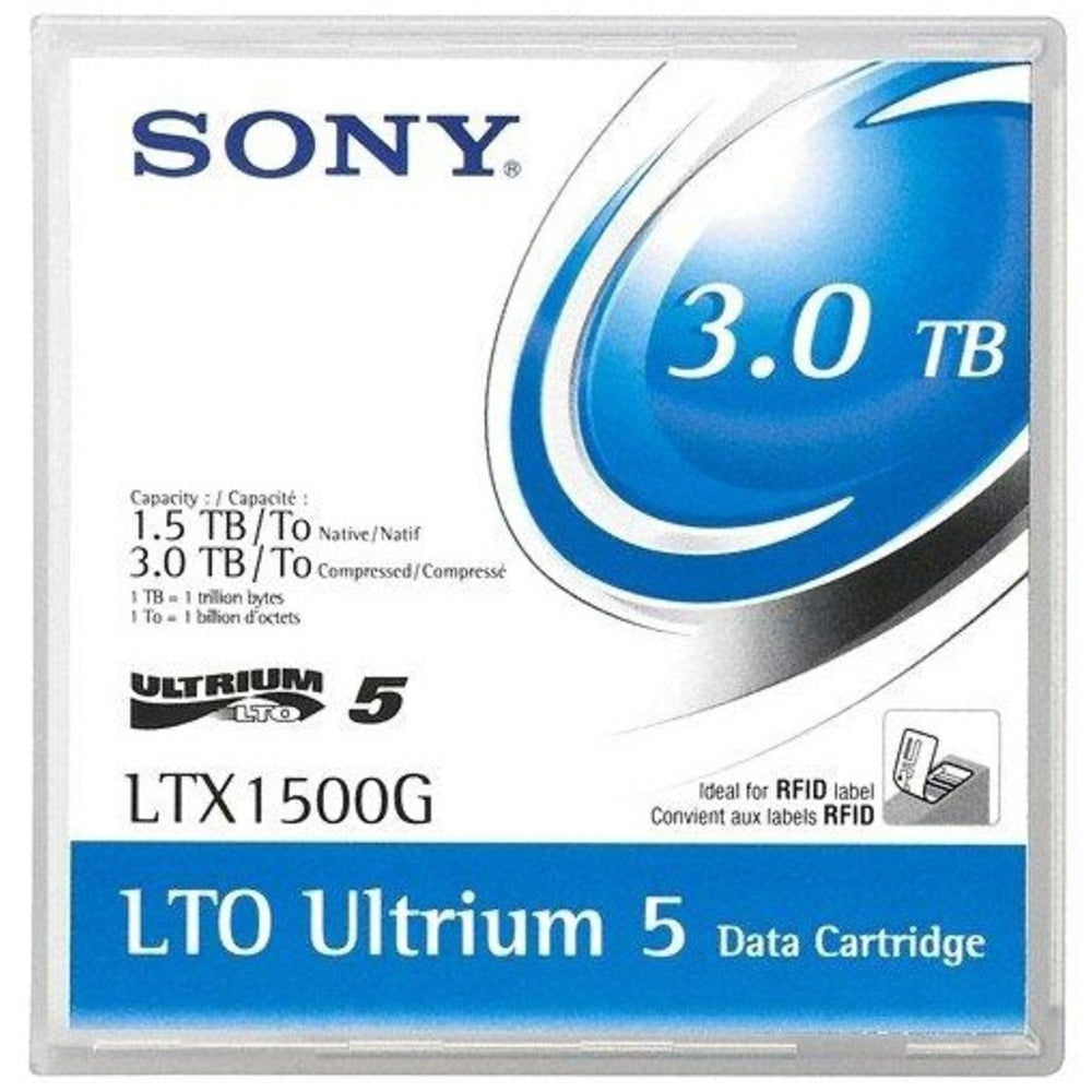 Sony LTX1500GWN LTO 1500 GB Data Tape 0.5"" Image 1