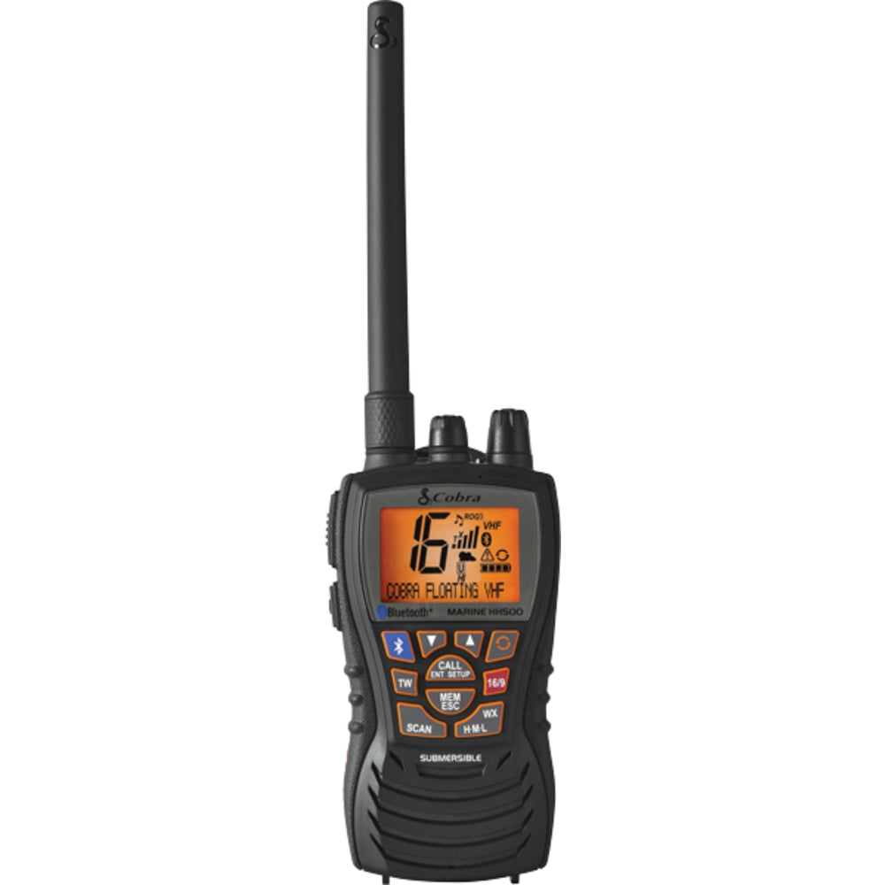 Cobra MRHH500FLTBT VHF Marine Radio with Bluetooth Technology