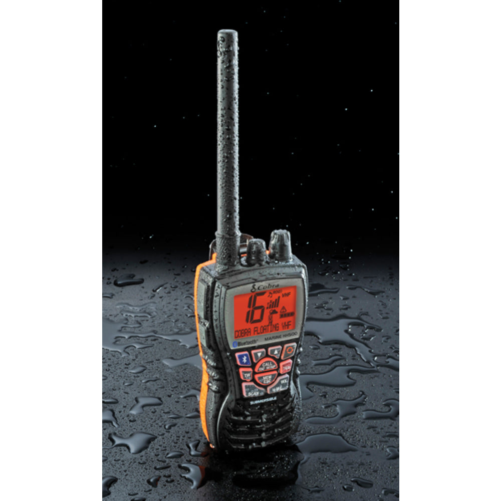 Cobra MRHH500FLTBT VHF Marine Radio with Bluetooth Technology