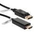 Qvs DPHD-06 DisplayPort to HDMI Cable - 6ft, Digital A/V Image 1